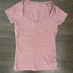 GAP Women's Pink V-Neck Top